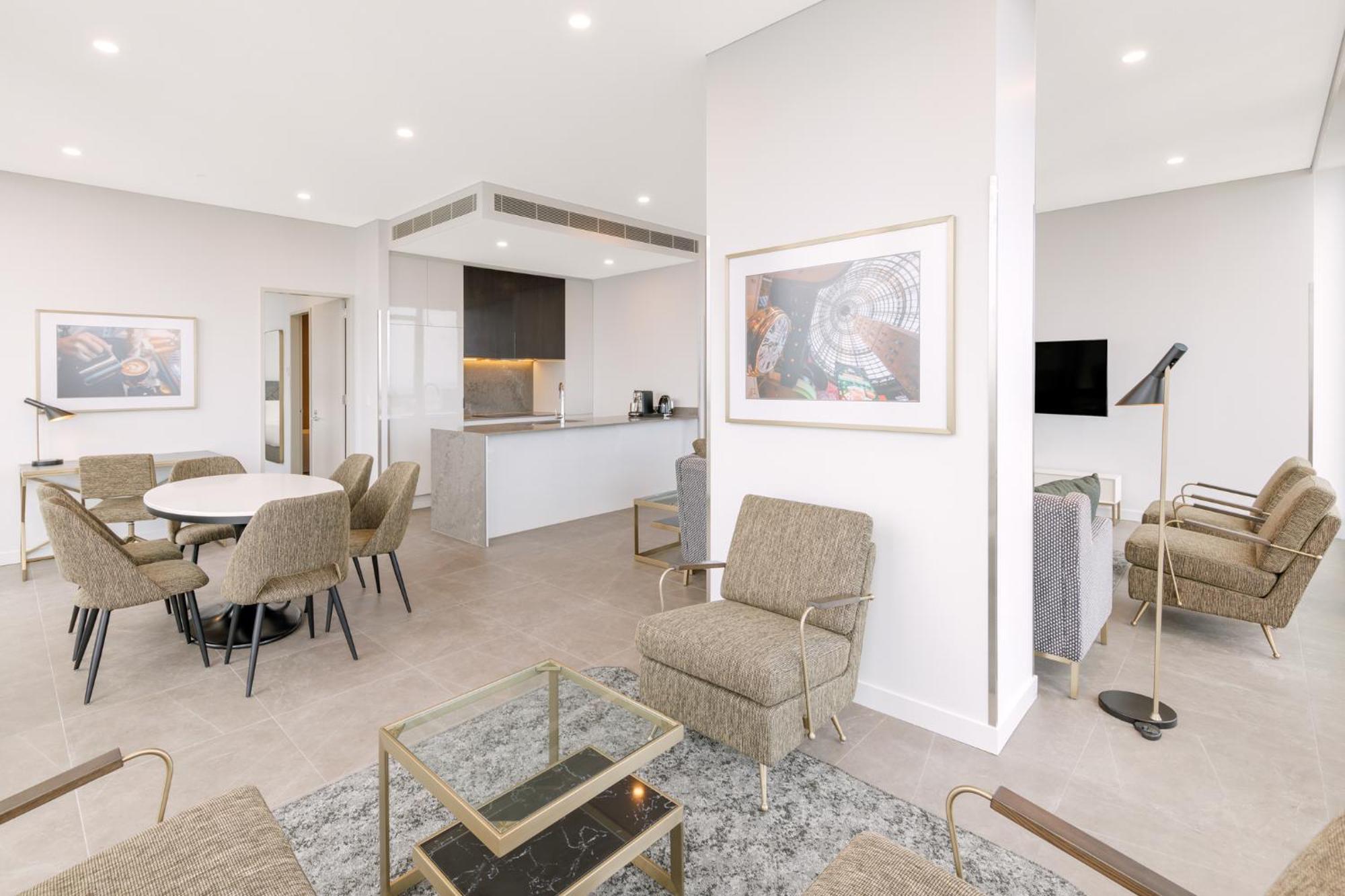 Meriton Suites Melbourne Eksteriør bilde Interior of a typical apartment