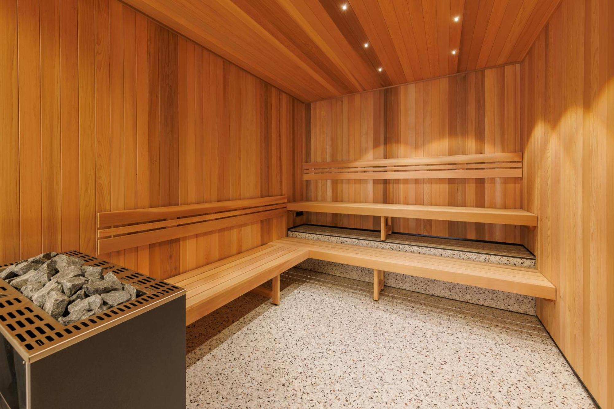 Meriton Suites Melbourne Eksteriør bilde A modern Finnish sauna